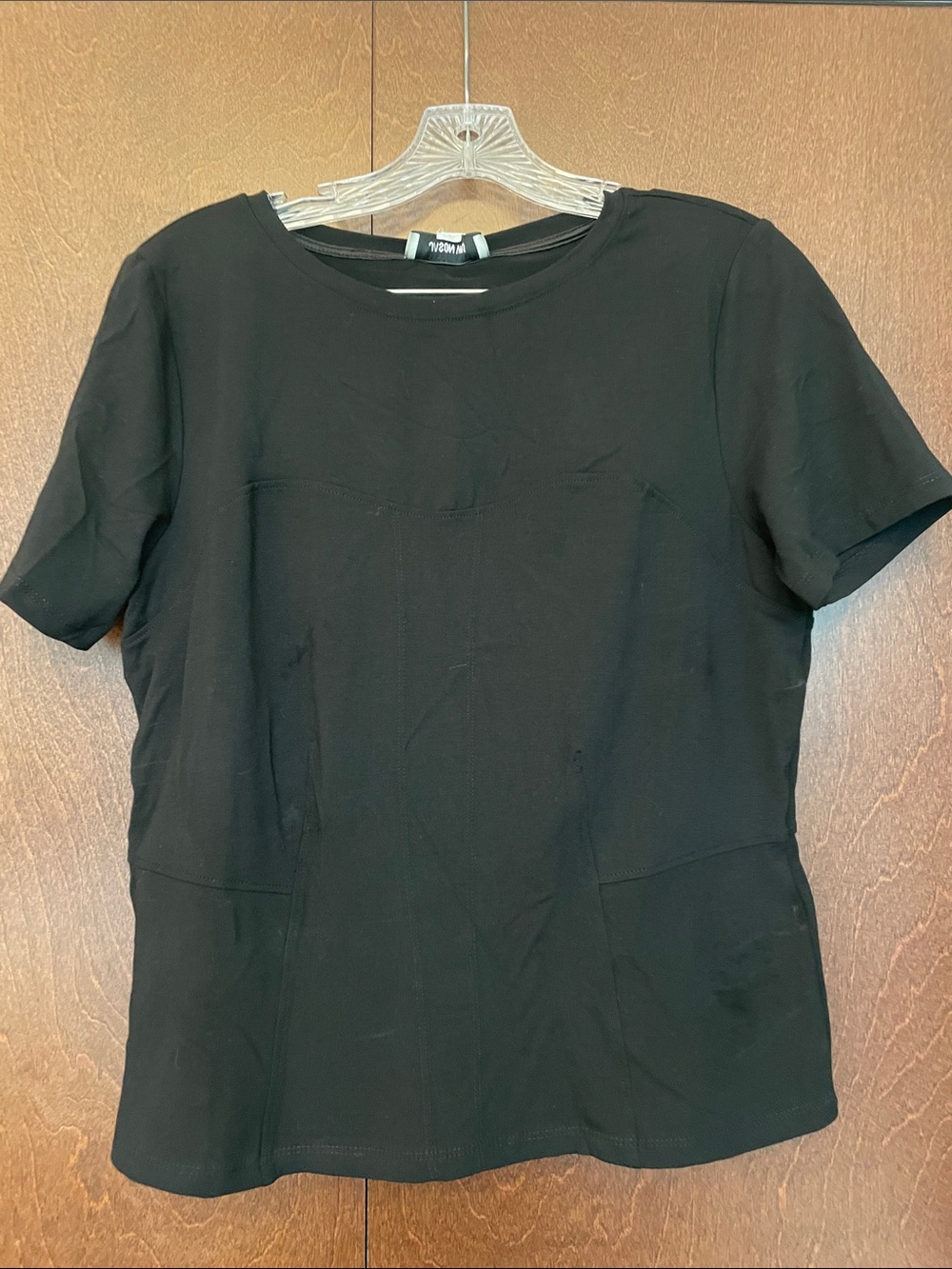 Jason Wu Black Short Sleeve Crewneck Top